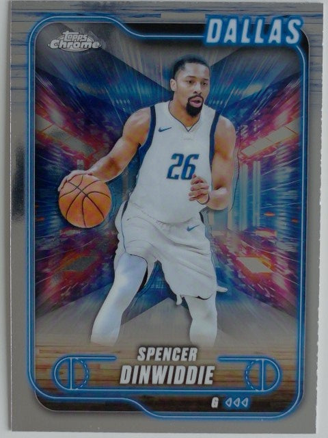 2024-25 Topps Chrome Basketball Spencer Dinwiddie #175