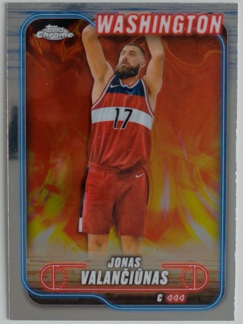 2024-25 Topps Chrome Basketball Jonas Valan?i?nas #91