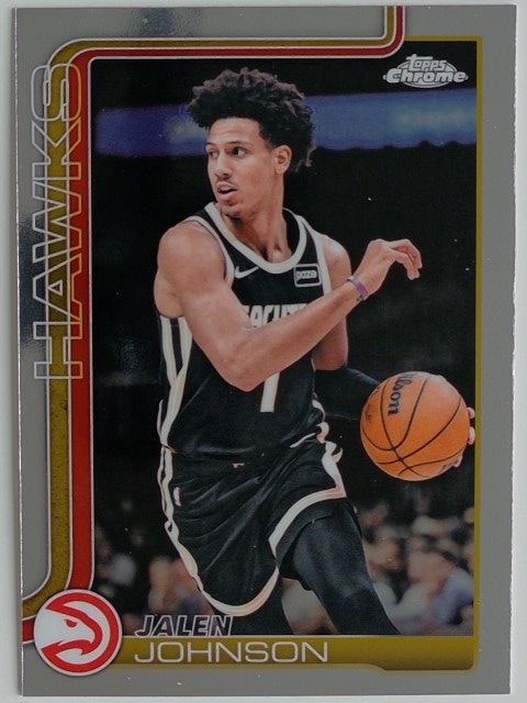 2025-26 Topps Chrome Update Basketball Jalen Johnson #49