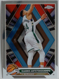 2023-24 Topps Chrome Basketball Giannis Antetokounmpo #15