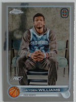 2022-23 Topps Chrome Overtime Elite Basketball Jayden Williams #29 RC