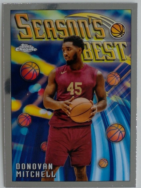 2023-24 Topps Chrome Basketball Seasons Best Donovan Mitchell #SB-3