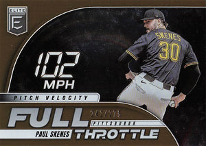 2026 Donruss Elite Baseball Full Throttle Orange 241/275 Paul Skenes #9