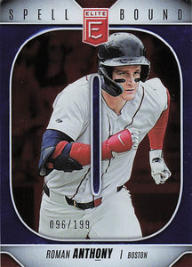2026 Donruss Elite Baseball Spellbound Blue 96/199 Roman Anthony #30