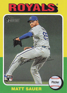 2024 Topps Heritage Baseball Matt Sauer #659 RC