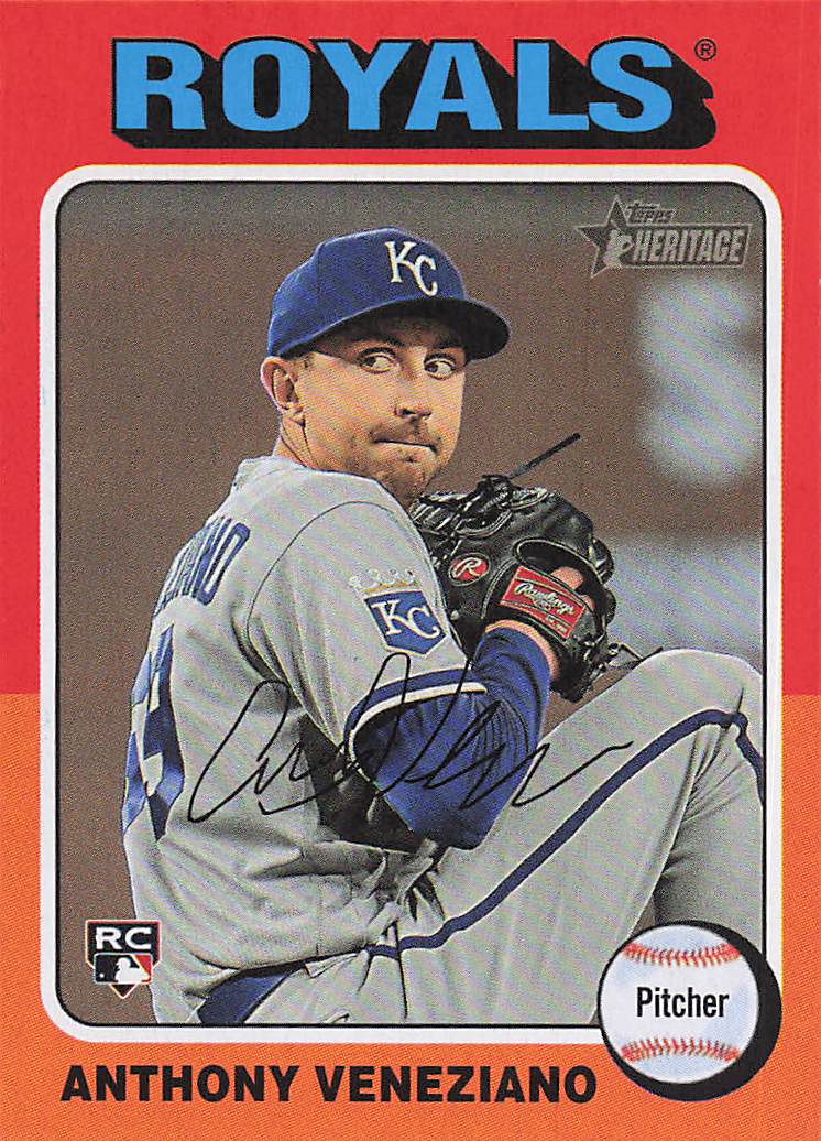 2024 Topps Heritage Baseball Anthony Veneziano #602 RC