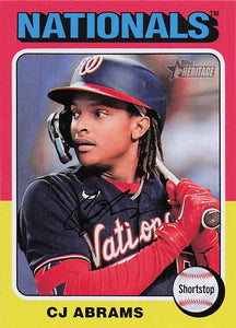 2024 Topps Heritage Baseball CJ Abrams #446