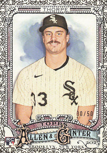 2025 Topps Allen & Ginter Baseball Foil Filagree Gold 30/50 Drew Thorpe #250 RC
