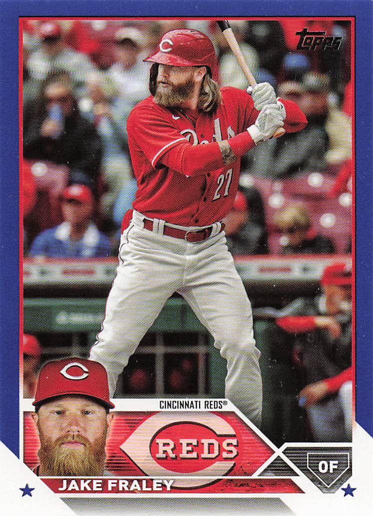 2023 Topps Baseball Royal Blue Jake Fraley #657