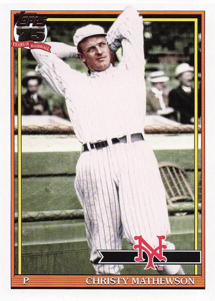 2026 Topps Baseball 1991 Topps Baseball Christy Mathewson #91B2-31