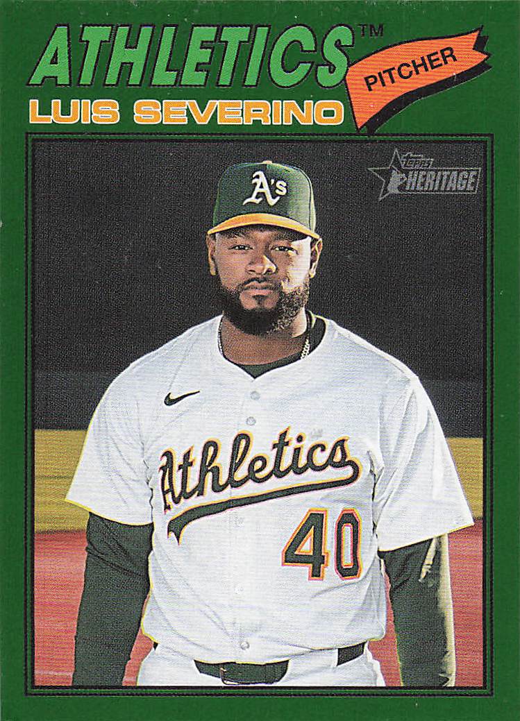 2026 Topps Heritage Baseball Dark Green Luis Severino #206
