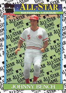 2026 Topps Baseball 1991 Topps All-Stars All-Star Game Johnny Bench #91AS-47