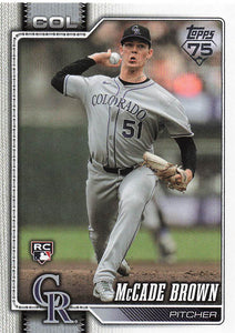 2026 Topps Baseball McCade Brown #595 RC