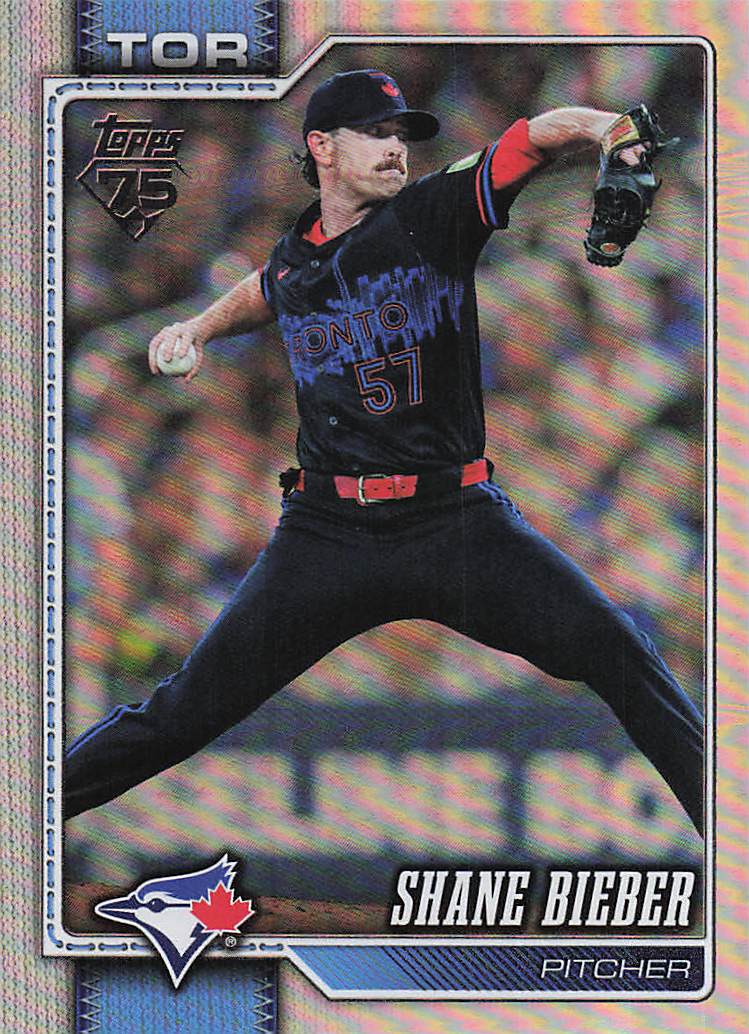 2026 Topps Baseball Rainbow Foil Shane Bieber #422