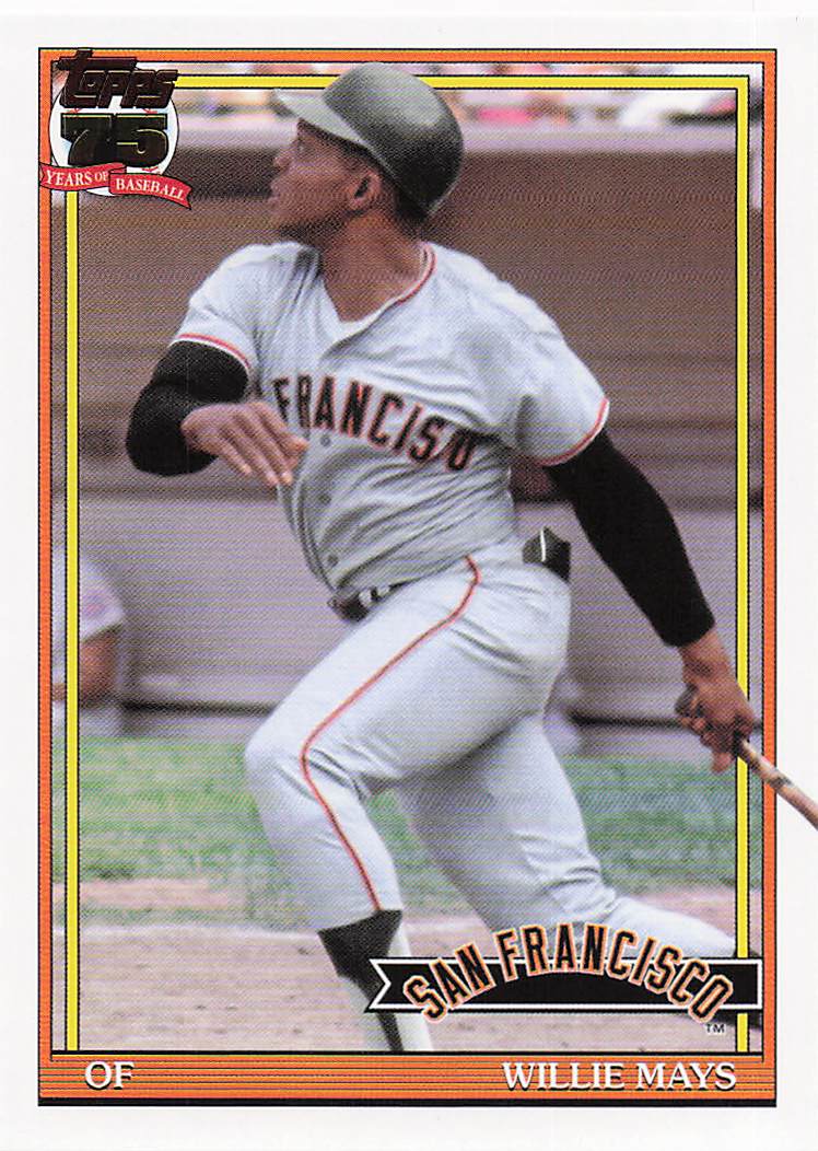 2026 Topps Baseball 1991 Topps Baseball Willie Mays #91B2-17