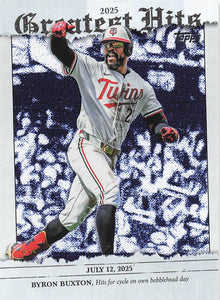 2026 Topps Baseball 2025 Greatest Hits Byron Buxton #GH-12