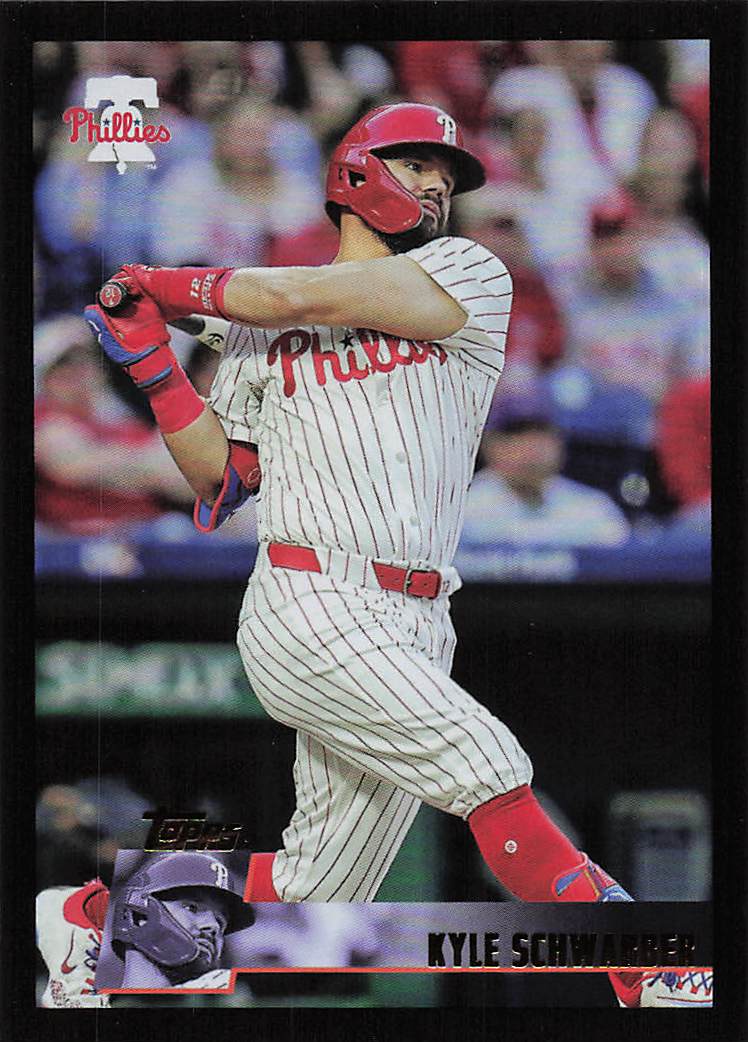 2025 Topps Archives Baseball Black Foilboard Kyle Schwarber #167