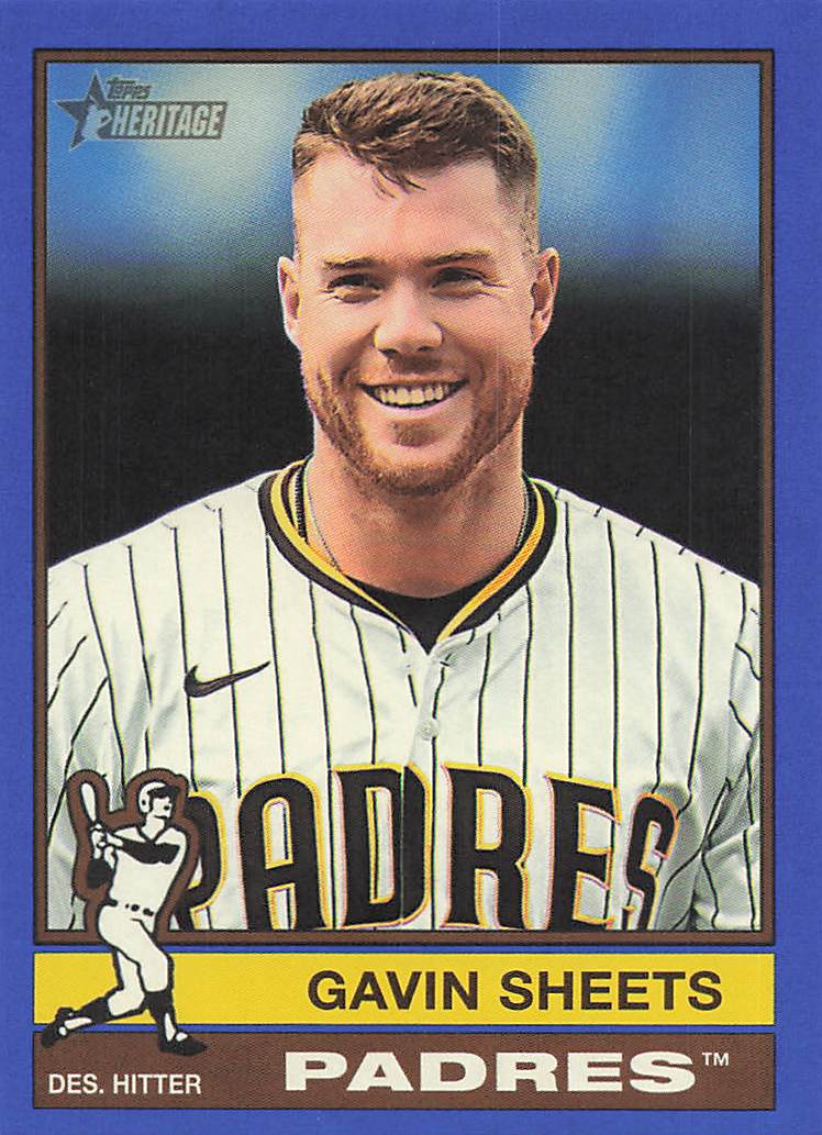 2025 Topps Heritage Baseball Dark Blue Border Gavin Sheets #711