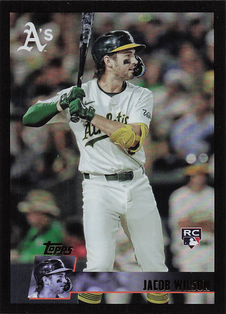 2025 Topps Archives Baseball Black Foilboard Jacob Wilson #154 RC