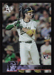 2025 Topps Archives Baseball Black Foilboard Jacob Wilson #154 RC