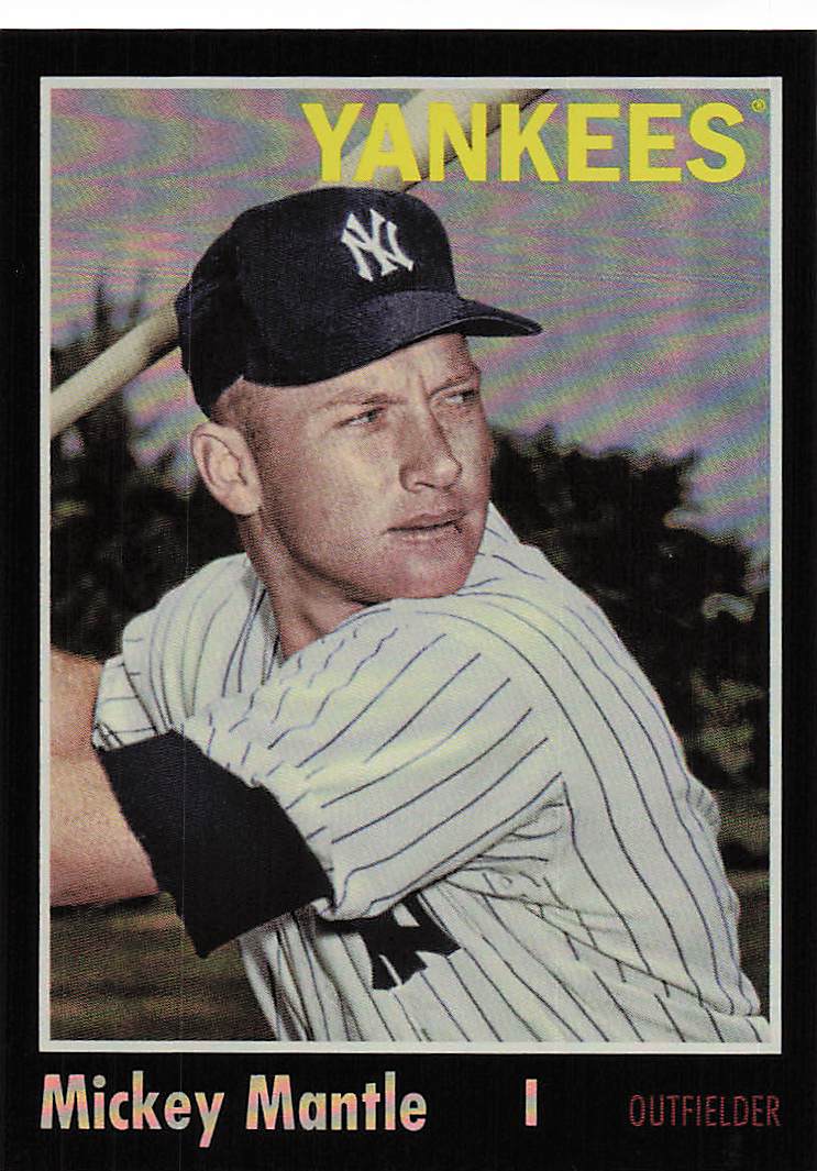 2024 Topps Archives Baseball Black Foilboard Mickey Mantle #119