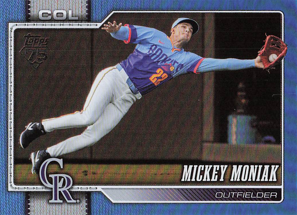 2026 Topps Baseball Blue Holo Foil 028/150 Mickey Moniak #195