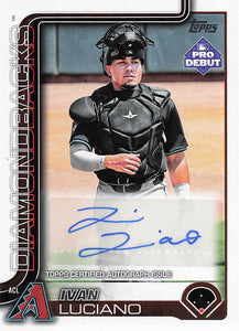 2025 Topps Pro Debut Baseball Base Autographs Ivan Luciano #PD-60