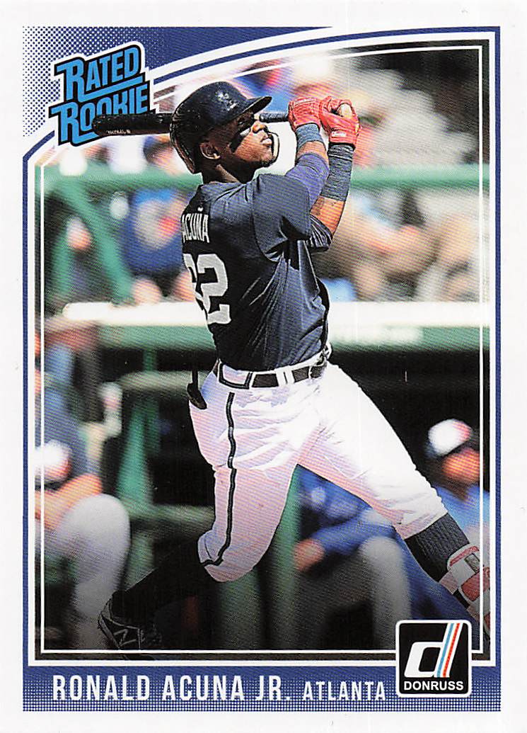 2018 Donruss Baseball Wrapper Redemption Rated Rookies Ronald Acuna Jr. #283