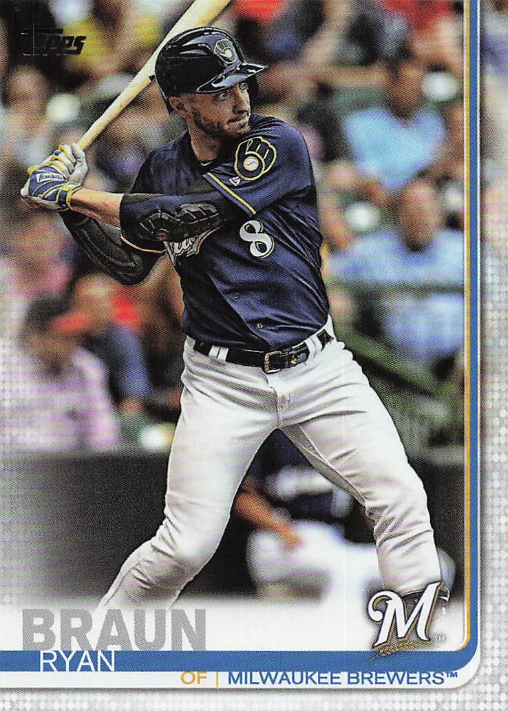 2019 Topps Baseball Ryan Braun #614