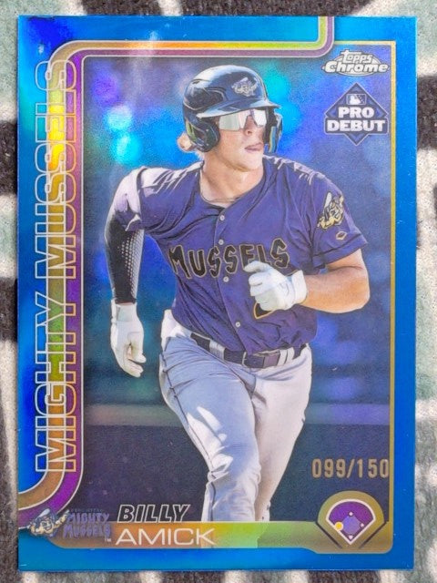 2025 Topps Pro Debut Baseball Blue Foil 099/150 Billy Amick #PD-83