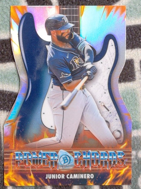 2026 Bowman Baseball Power Chords Junior Caminero #PC-23