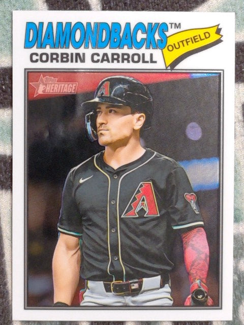 2026 Topps Heritage Baseball Chrome Corbin Carroll #383