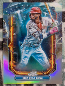 2025 Topps Chrome Cosmic Baseball Extraterrestrial Talent Elly De La Cruz #ET-4