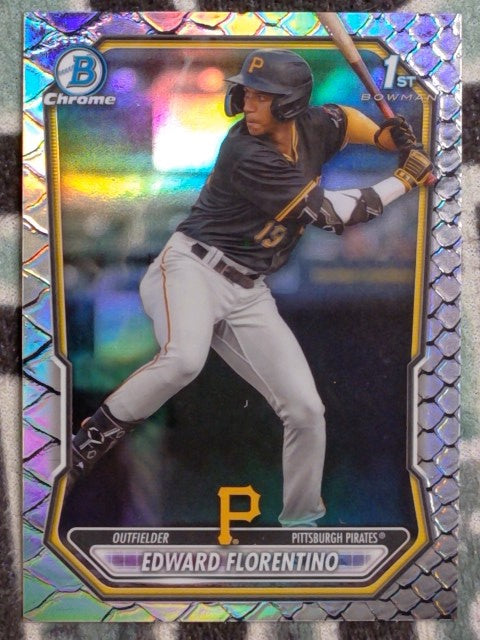 2026 Bowman Chrome Prospects Reptilian Refractor Edward Florentino #BCP-82