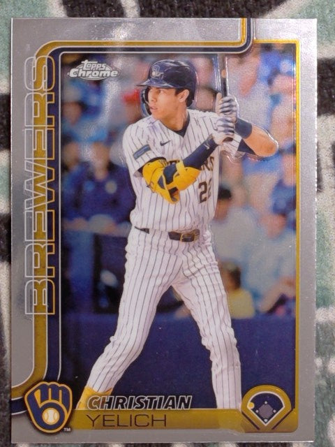 2025 Topps Chrome Baseball Christian Yelich #89