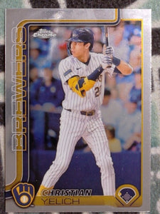 2025 Topps Chrome Baseball Christian Yelich #89