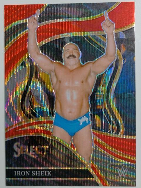 2024 Panini Select WWE Wrestling Red Wave Prizm Iron Sheik #264