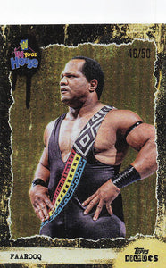 2026 Topps Decades 1990's WWE Wrestling Gold 46/50 Faarooq #13
