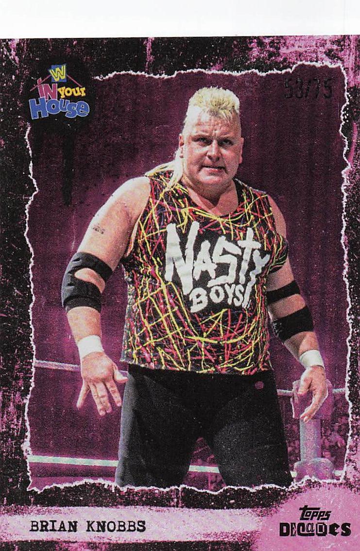 2026 Topps Decades 1990's WWE Wrestling Purple 53/75 Brian Knobbs #47
