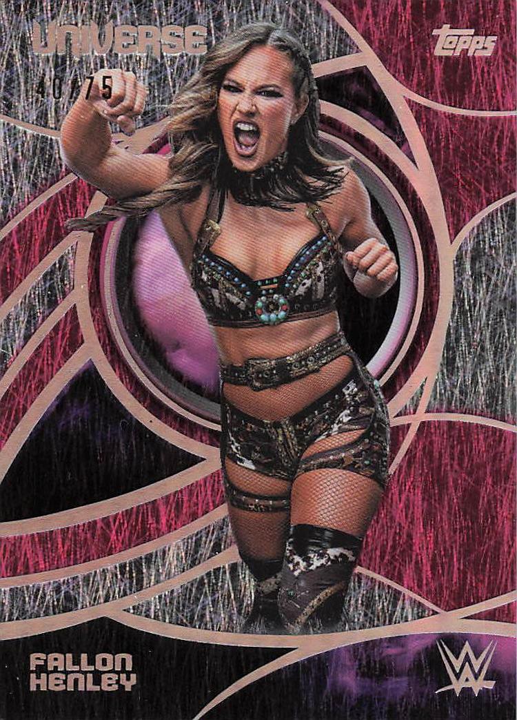 2026 Topps Universe WWE Wrestling Magenta Magnetic 40/75 Fallon Henley #39