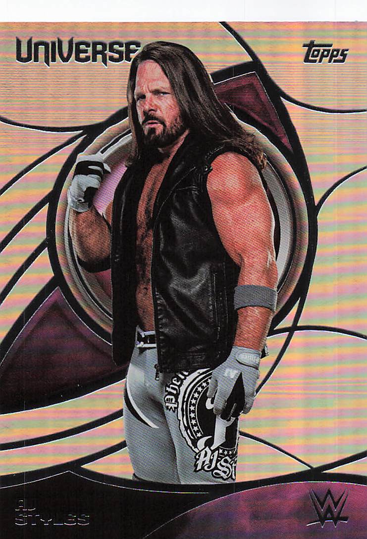 2026 Topps Universe WWE Wrestling AJ Styles #100