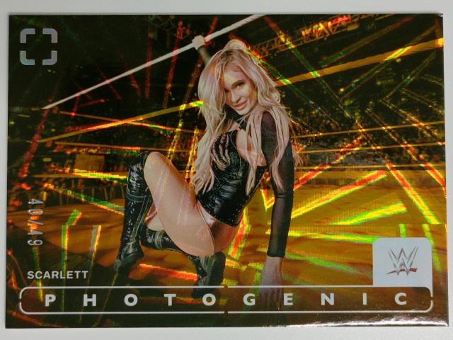 2024 Panini Photogenic WWE Wrestling Wedges 40/49 Scarlett #50