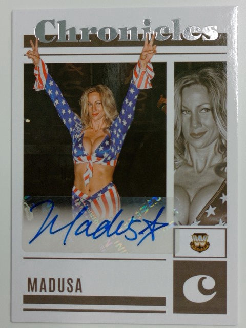 2023 Panini Chronicles WWE Wrestling Chronicles Signatures Madusa #CS-MDS