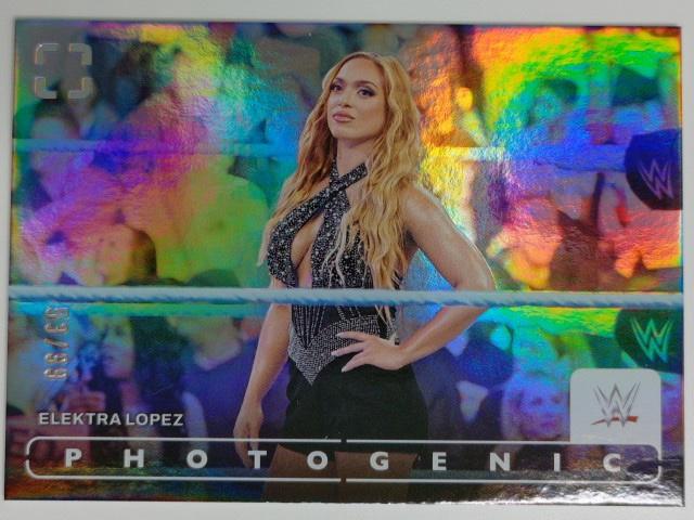 2024 Panini Photogenic WWE Wrestling Silver 53/99 Elektra Lopez #98