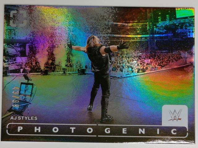 2024 Panini Photogenic WWE Wrestling Silver 43/99 AJ Styles #53