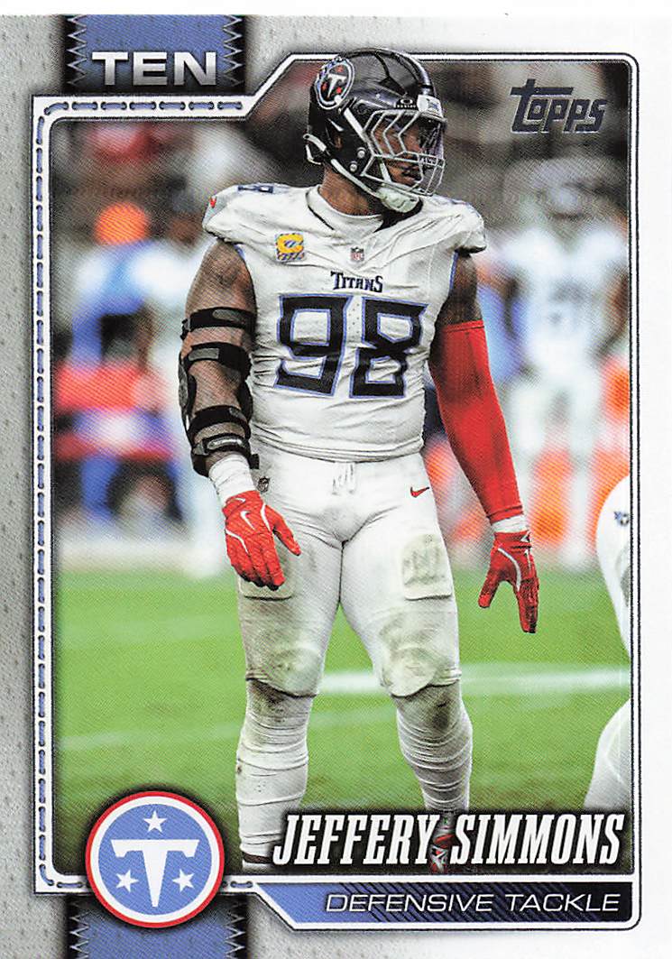 2026 Topps Flagship Football Jeffery Simmons #257