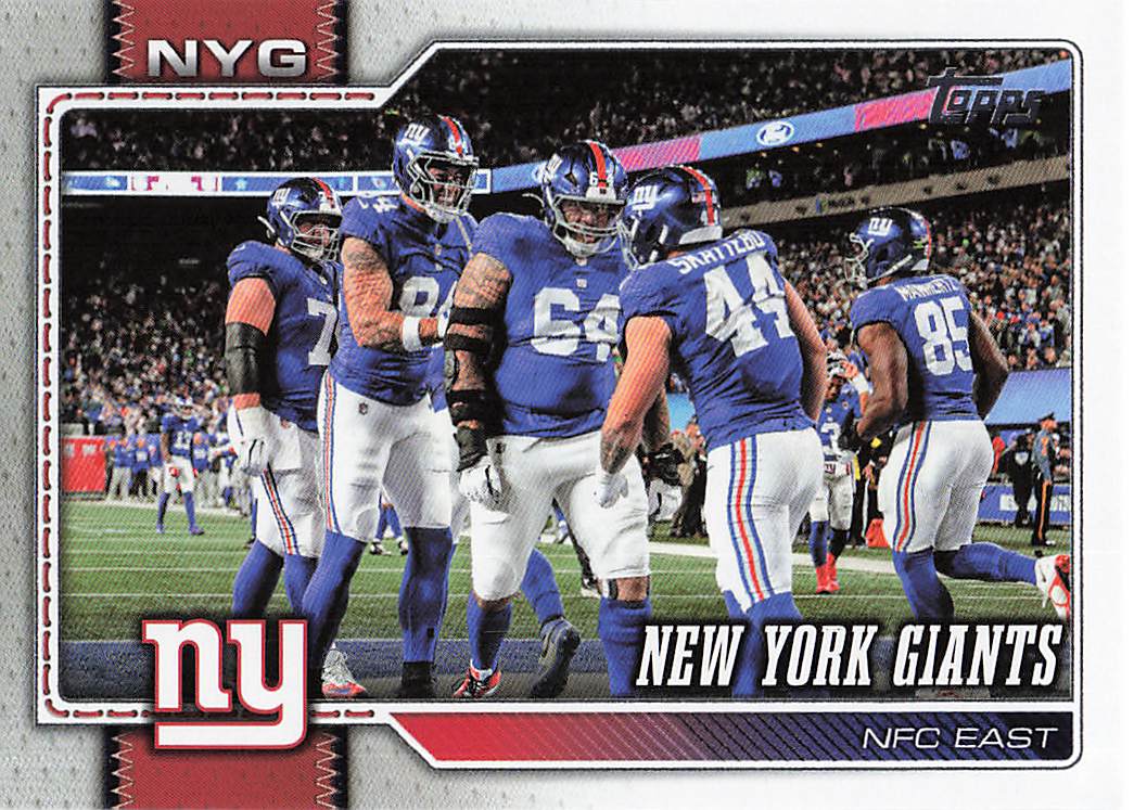 2026 Topps Flagship Football New York Giants #275