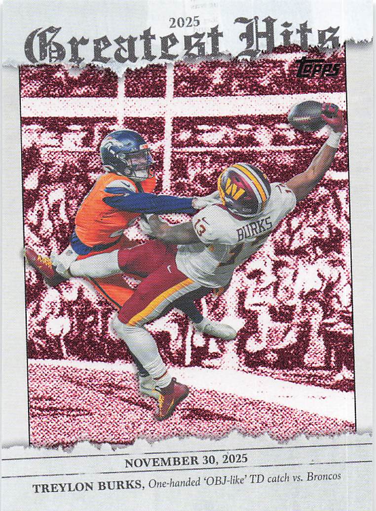 2026 Topps Flagship Football 2025 Greatest Hits Treylon Burks #25GH-TB