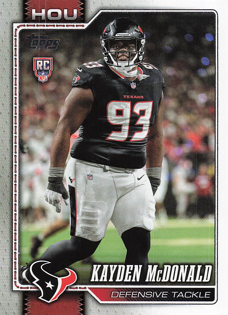 2026 Topps Flagship Football Kayden McDonald #364 RC