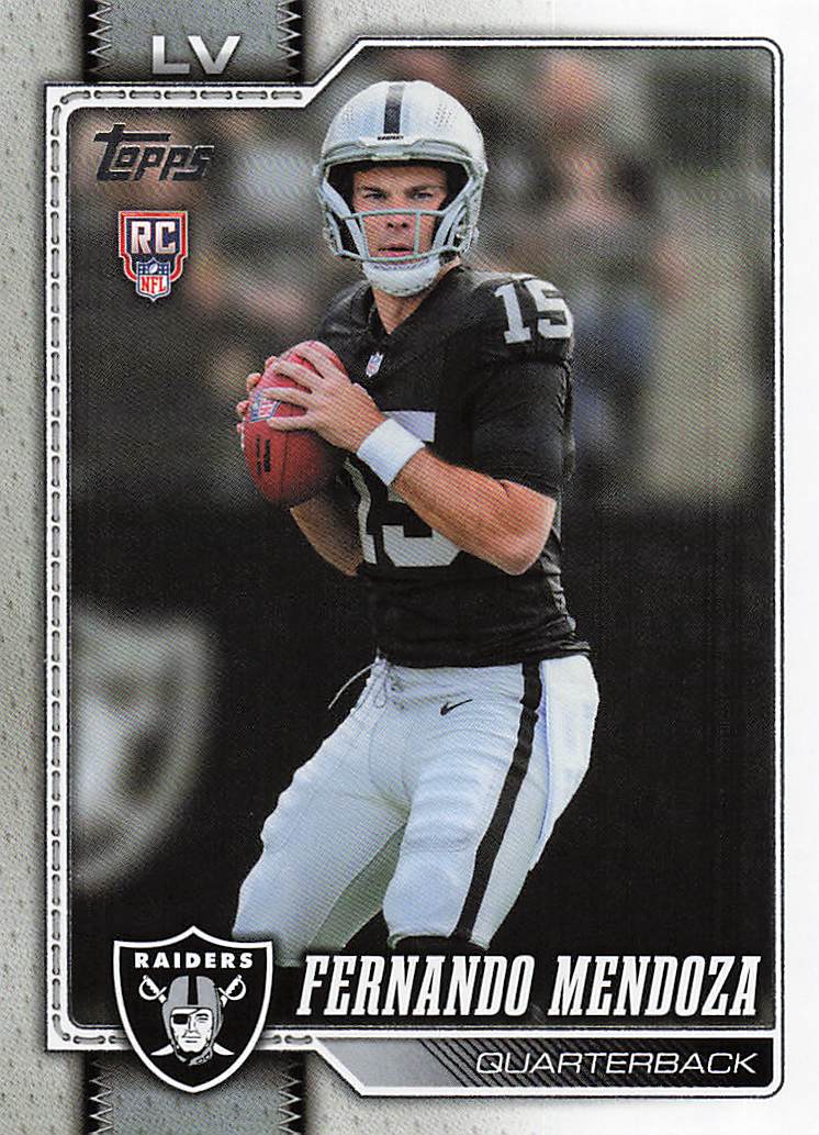 2026 Topps Flagship Football Fernando Mendoza #301 RC